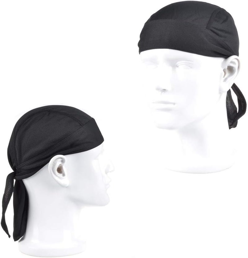 GUIFIER 4 Pack Do Rag/Dew Rag Beanie Cap Hat Chemo Cap Skull Cap for Men and Women - Image 5